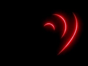 Neon Red Love Heart Lines Rotating Moving Romantic Wallpaper and Background Cool VJ Infinite Loop