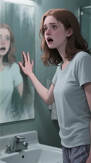 The Mirror Touched Him Back 😨 | Short Horror Cartoon#horrorstories