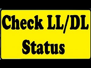 How to Check Driving Licence Status Online : Check LL/DL Application status online