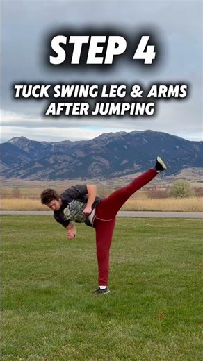 How to do a moonkick in 5 steps🌙 #tricking #moonkick #tutorial #flip #backflip