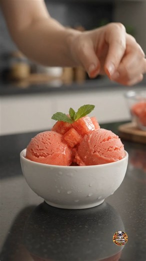 Frozen Watermelon Ice Cream 🍉🍦 | The Most Satisfying Summer Dessert!
