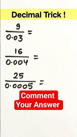 Decimal Division Trick Easy and Fast 🤯☺️ #maths #decimal #division