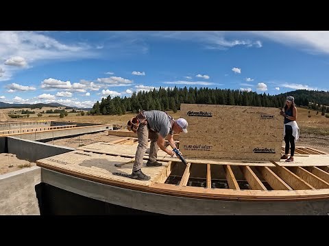 BEGINNING the INSTALL of our TJI FLOOR JOISTS & AdvanTech SUBFLOORING
