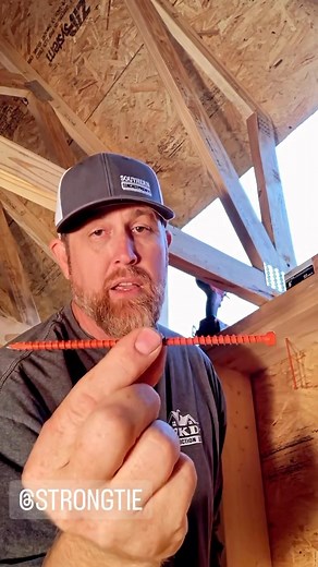 8.4K views · 45 reactions | Time is money…so Save time by using these 6” truss to plate connection screws @strongtie #simpson #simpsonstrongtie #hurricaneties #screws #structuralscrew #tiedown #savestime #savestimeandmoney #getdonefaster #custom #customhomes #customhomebuilder #gotitcoach #framing #newconstruction #trusses #rooftruss #roofframing #topplate | wkdconstllc | Facebook