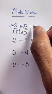 How to add negative numbers #math #subtraction 😏 | Professor_1o1