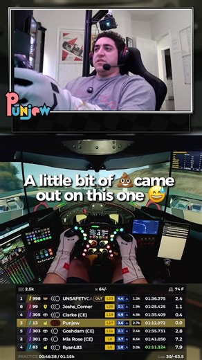 @C‪@CreatorSeriesGG‬an the safety car STOP CRASHING IN FRONT OF ME?! Thank you ❤️ #simracing #iracing