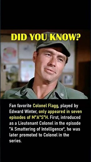 Colonel Flagg on MASH