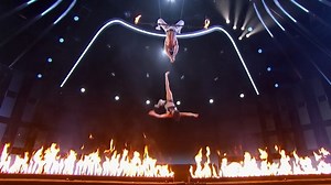 'AGT' Trapeze Artist Plummets During Blindfold Trick Over Fire