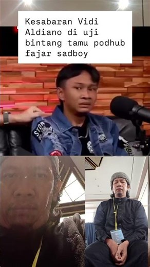 Podcast host Vidi Aldiano's patience is tested when guest star Fajar Sadboy #vidialdiano