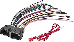 NuIth Radio Wiring Adapter for Select Chevy 07-13 Express/Impala/Silverado/Sierra/, GMC 04-17 Savana/Yukon, Pontiac 07-09 Trent/G5/Solstice Car Stereo Wire Cable Plug Non-Amplified System