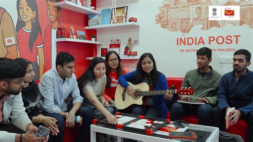 🎶 नई पीढ़ी की आवाज़, भरोसे की पहचान 🎶 भारतीय प्रबंधन संस्थान (IIM), इंदौर परिसर स्थित डाकघर में एक अनोखी प्रस्तुति— IIM के छात्र द्वारा गीत के माध्यम से Gen Z पोस्ट ऑफिस की आधुनिक सोच और नए भारत की भावना का सुंदर संगम। मध्य प्रदेश का पहला Gen Z पोस्ट ऑफिस, जहाँ परंपरा और तकनीक साथ-साथ आगे बढ़ रही हैं। भारतीय डाक— बदलते समय के साथ, युवाओं के साथ। #भारतीयडाक #IndiaPost #GenZPostOffice #IIMIndore #NewIndia #ModernPostOffice #मध्यप्रदेश India Post Jyotiraditya M Scindia Dr.Chandra Sekhar Pemmasani