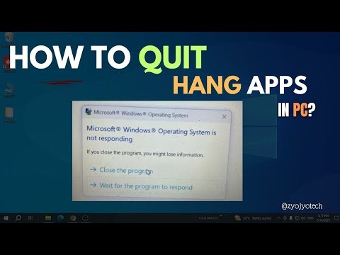 How to close stuck web pages, frozen apps & programs in any laptop or computer (Windows)