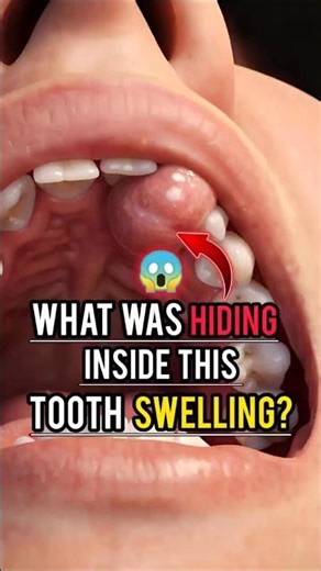 What Was Hiding Inside This Tooth Swelling? | #dentalcare #3danimation #teeth #shorts #swelling