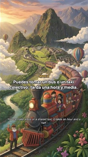 Viajar y tomar tren a Machu Picchu Via | A1 - A2 For beginners #español