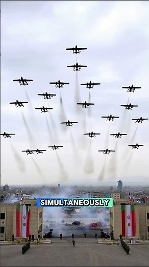 Coordinated Drone Launch Over Tehran | Modern Defense Systems in Action