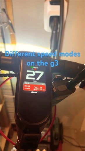 Different speed modes on the Segway Max G3 ￼