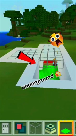 I build a underground house in Loki craft game 🎯🎮#gamingshorts #lokicraft