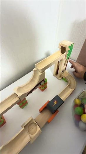 Marble runs are relaxing ⭐Trix Track wooden slopes are great②