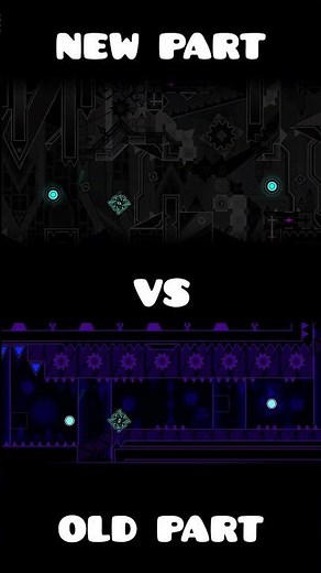 Geometry Dash: Top 0. New part VS Old part [Human Limit] #geometrydash #top0 #gd #hardestlevel