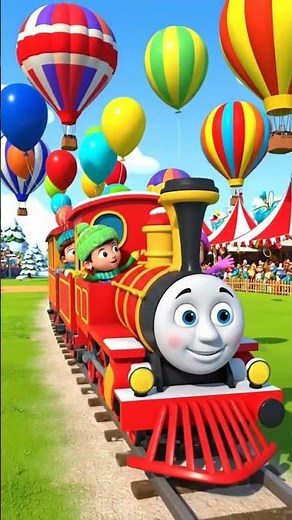 Happy Train Journey 🚆 | Fun & Colourful Cartoon Train Video for Kids and Toddlers #trainjourney