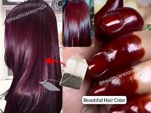 2.3M views · 6.6K reactions | Maroon Hair Color, Shiny Hair Mask #haircare #longhair #haircolor #hairstyles | Health Care Zone | Facebook