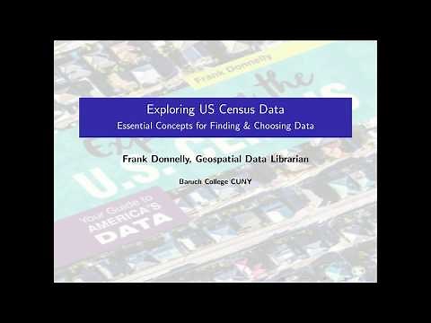 Exploring US Census Data: Basic Concepts