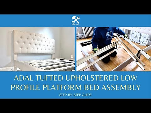 Adal Tufted Upholstered Low Profile Platform Bed Assembly aka Ovis Grace Button-Tufted Platform Bed