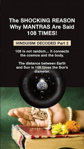 HINDUISM DECODED | Why do we chant 108 times? | Hindu Mythology | Sanatan Dharma | Spiritual #shorts