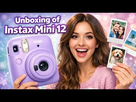 Unboxing the Fuji films Instax Mini 12 and how to use it step by step 📸u✨ #polaroidcamera #polaroid