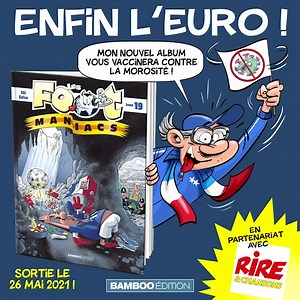 12K views · 81 reactions |  #Jeu #Concours #RireEtChansons  Tentez de remporter la BD officielle des fanas du ballon rond  "Les Footmaniacs – tome 19" de Sti et Saive - Bamboo Édition ⚽️ Pour vous inscrire ➡️ https://bit.ly/3hArsCh | Rire et Chansons | Facebook