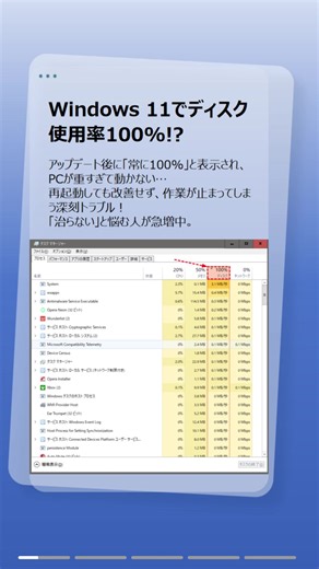 Windows 11でディスク使用率100%が治らない？ 原因と解決法をまとめ解説！ バックアップでデータも守ろう！ 登録コード 「AMAB-9RV3F-DNLO8-LGDYR」でAOMEI Backupper（home版）を無料体験！ #Windows11 #ディスク使用率100 #PC重い #バックアップ