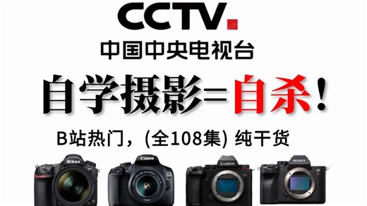 【2026摄影入门】B站强推！目前最适合零基础入门的摄影系统教程，整整100集，从相机操作开始讲起，全程通俗易懂，别再盲目自学了！