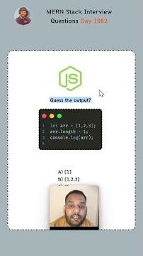 JavaScript Interview Question | Array Length Writable Trick 😱 #shorts