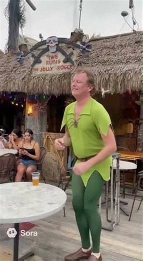 Dad as Peter Pan at Pub Gets Zero Reactions 😂