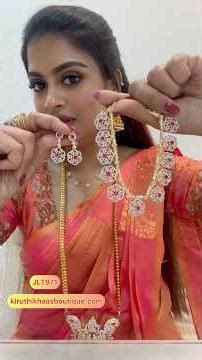 🤩Stone Jewel In Ruby & Emerald🤩Website-kiruthikhaasboutique.com🤩WhatsApp9940181966🤩