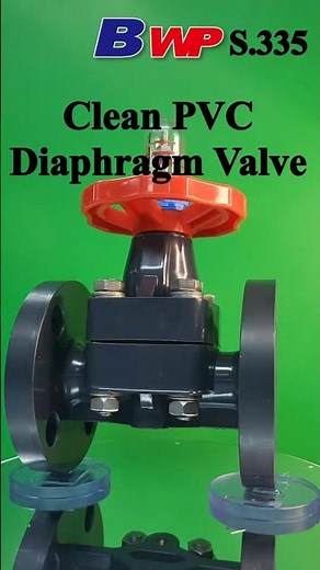Clean PVC Diaphragm Valve Flanged type (FF). ASUNG Clean Flow Tech. BWP