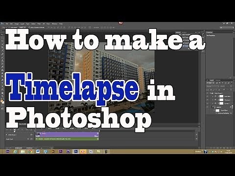 How to make a Timelapse in Photoshop
