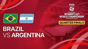 Quarter Final: Brazil vs Argentina - Full Match | FIVB Women's U21 World Championship 2025