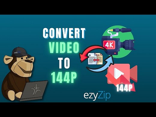 Convert Video To 144p  | Reduce Video Resolution (MP4, MOV,  FLV,  WEBM, WMV, MKV)
