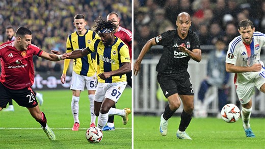 Fenerbahçe, Manchester United ile puanları bölüştü; Beşiktaş, Lyon engelini tek golle geçti