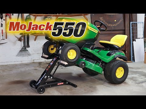 MoJack 550 Riding Mower Lift - Unboxing, Set-Up and Use.