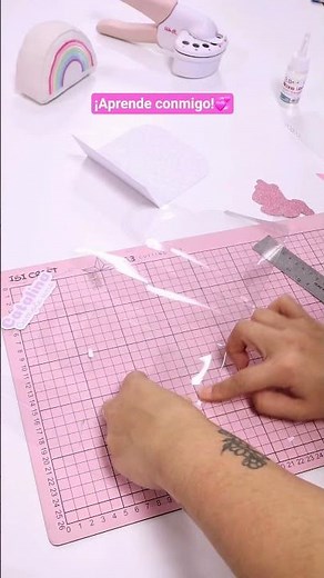 hace cajas de acetato sin plotter: con regla, cuter y tijera - Papeleria creativa 💞 #papeleria