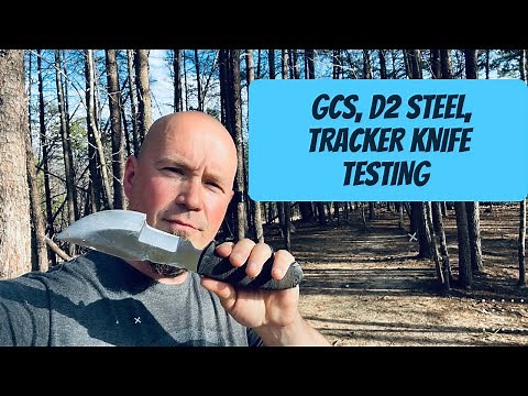 GCS Handmade Tracker Knife D2 steel: Full Test