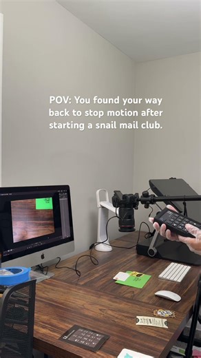 Snail mail clubs with stop motion intros are the best! #snailmailclub #mailclub #stopmotion