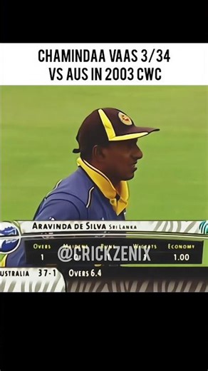 Chamindaa Vaas 3/34 vs Australia 2003 CWC