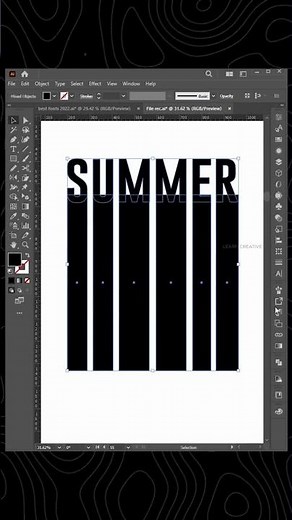 Adobe Illustrator Summer Poster Design Tutorial for Beginners