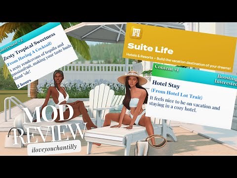New Mod For Functional And Aesthetic Hotels! | The Sims 4 Mod Review