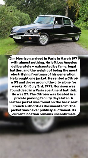 Jim Morrison Left His Car in Paris in 1971 — Found Three Decades Later With His Jacket Still Inside