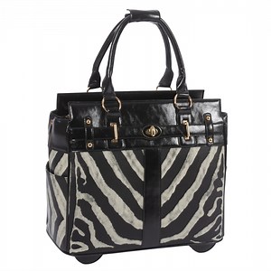 JKM & Company Women's Rolling Wheeled The Serengeti 13-17" Laptop Briefcase