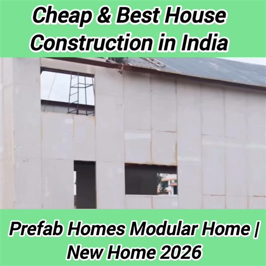 Cheap & Best House Construction in India | Prefab Homes Modular Home | New Home 2026 #modularhomes #construction #avroconstruction #facebookviral #reelsindia | Avro Construction